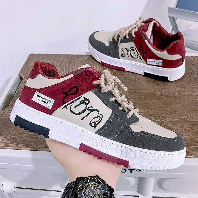 StyleSync™ - Sneakers Homme Tendance Red night