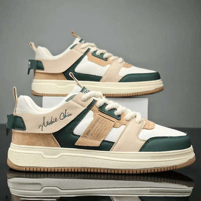 Sneakers Dunk Low Retro Timber Twist beige et vert, vue latérale