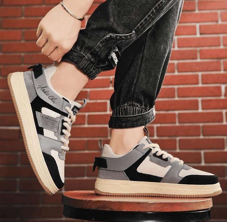 Baskets Smoky Stride noires, style moderne et polyvalent pour homme et femme